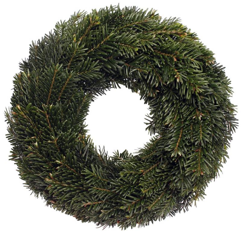 Adventskranz undekoriert aus Nordmann-Tannen Ø 30 cm von Pflanzen