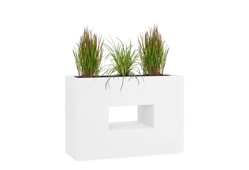 Pflanzwerk® Hochbeet Pflanzkübel VISTA Premium Blumenkübel aus Fiberglas mit Lotus-Effekt, Fiberglas - Handgefertigt - Rechteckig - Frostbeständig von Pflanzwerk®