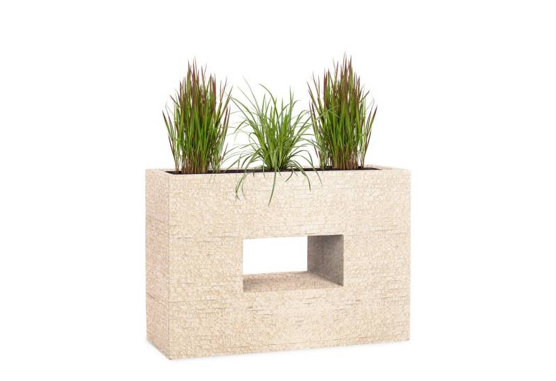Pflanzwerk® Hochbeet Pflanzkübel VISTA Premium Blumenkübel aus Fiberglas mit Lotus-Effekt, Fiberglas - Handgefertigt - Rechteckig - Frostbeständig von Pflanzwerk®