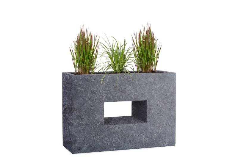 Pflanzwerk® Hochbeet Pflanzkübel VISTA Premium Blumenkübel aus Fiberglas mit Lotus-Effekt, Fiberglas - Handgefertigt - Rechteckig - Frostbeständig von Pflanzwerk®