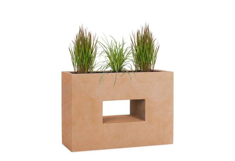 Pflanzwerk® Hochbeet Pflanzkübel VISTA Premium Blumenkübel aus Fiberglas mit Lotus-Effekt, Fiberglas - Handgefertigt - Rechteckig - Frostbeständig von Pflanzwerk®