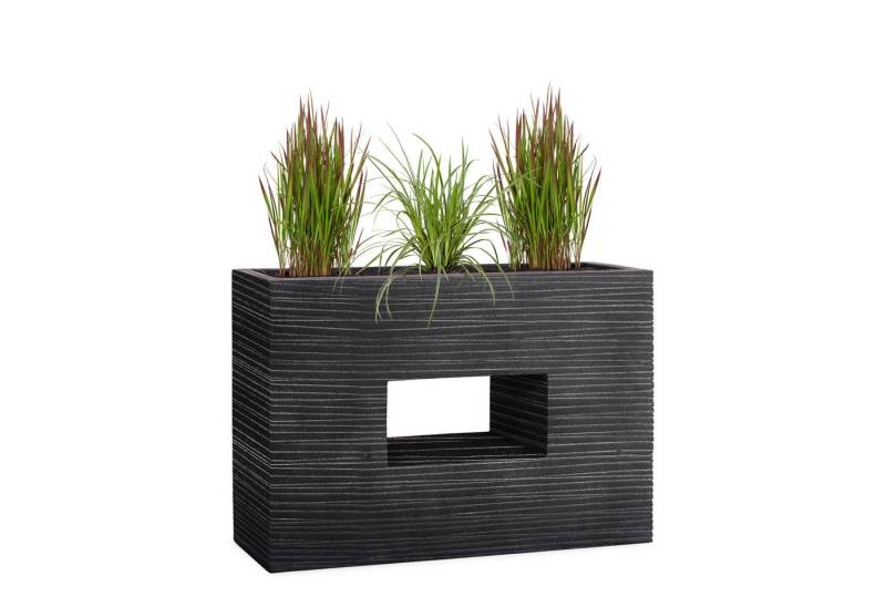 Pflanzwerk® Hochbeet Pflanzkübel VISTA Premium Blumenkübel aus Fiberglas mit Lotus-Effekt, Fiberglas - Handgefertigt - Rechteckig - Frostbeständig von Pflanzwerk®