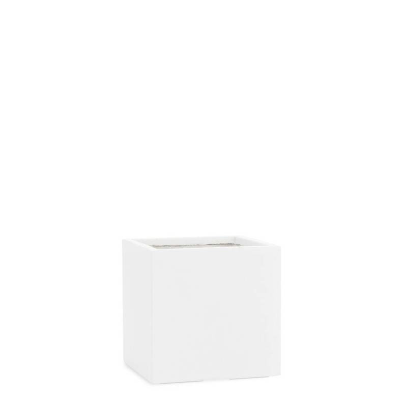 Pflanzkübel CUBE in Weiß - 28cm x 28cm x 28cm von Pflanzwerk