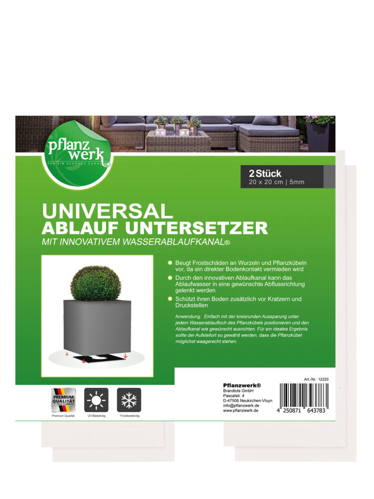 Pflanzkübel Untersetzer 2er Set von Pflanzwerk