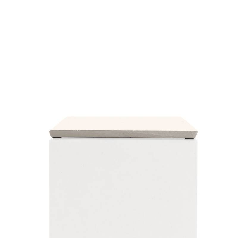 Pflanzkübel Deckel in Sand - 28x28 cm von Pflanzwerk