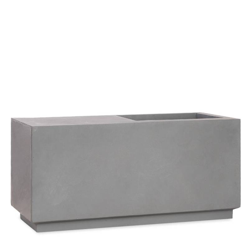 Pflanzkübel RELAX in Grau - 42cm x 110cm x 44cm von Pflanzwerk