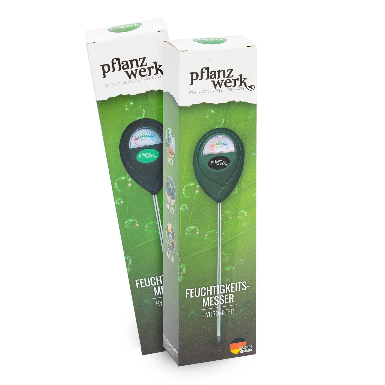 Pflanzwerk® Feuchtigkeitsmesser 2er Set Grün von Pflanzwerk