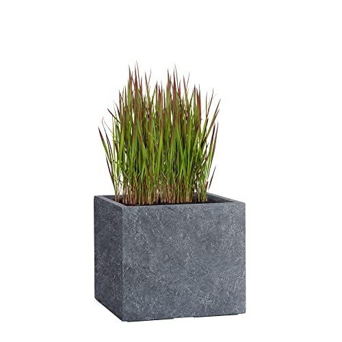 Pflanzwerk® Pflanzkübel Cube Lava Anthrazit 30x34x34cm Blumentopf *Frostbeständig* *UV-Schutz* *Qualitätsware* von Pflanzwerk