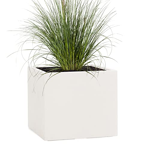 Pflanzwerk® Pflanzkübel Cube XXL Sand 53x65x65cm *Frostbeständiger Blumenkübel* *UV-Schutz* *Qualitätsware* von Pflanzwerk