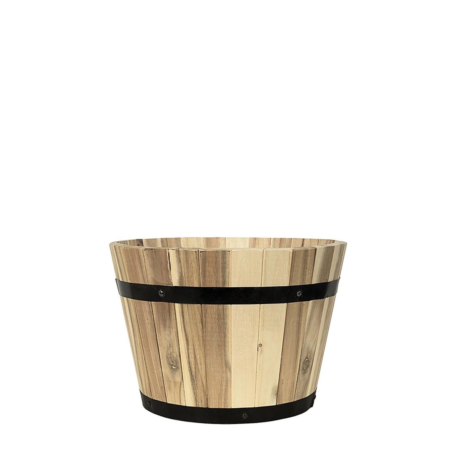 Pflanzwerk® Pflanzkübel Cup - Akazien Holz - Ø 37 cm x Höhe 26 cm von Pflanzwerk