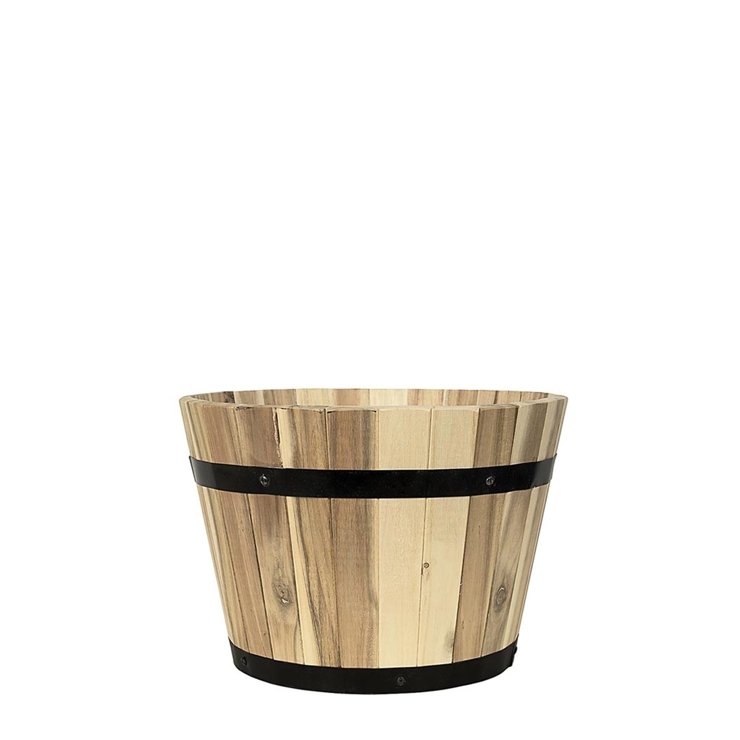Pflanzwerk® Pflanzkübel Cup - Akazien Holz - Ø 46 cm x Höhe 32 cm von Pflanzwerk