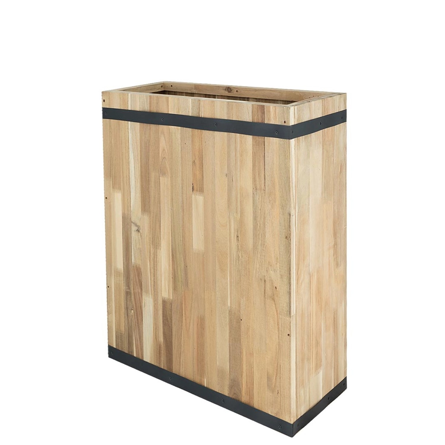 Pflanzwerk® Pflanzkübel Divider - Akazien Holz - 72 cm x 60 cm x 25 cm von Pflanzwerk