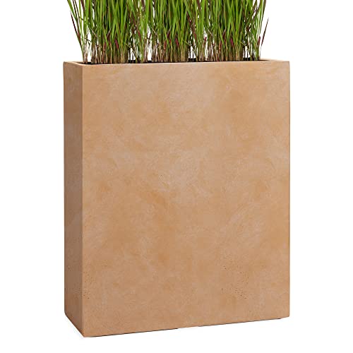 Pflanzwerk® Pflanzkübel Divider Terrakotta 72x60x25cm *Frostbeständiger Blumenkübel* *UV-Schutz* *Qualitätsware* von Pflanzwerk