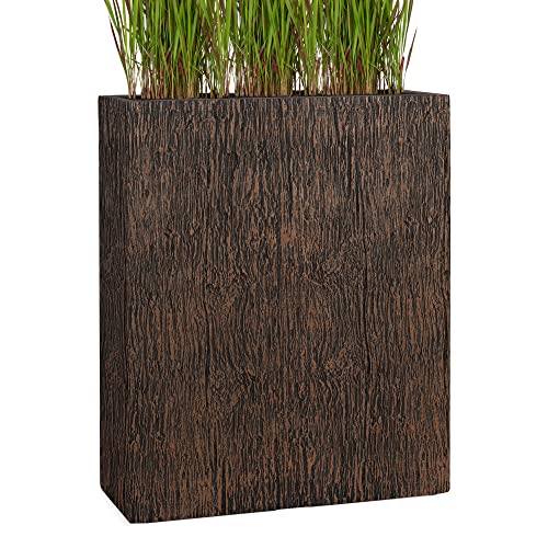 Pflanzwerk® Pflanzkübel Divider Wood Braun 92x80x30cm *Frostbeständig* *UV-Schutz* *Qualitätsware* von Pflanzwerk