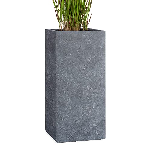 Pflanzwerk® Pflanzkübel Tower Lava Anthrazit 70x33x33cm Blumentopf *Frostbeständig* *UV-Schutz* *Qualitätsware* von Pflanzwerk