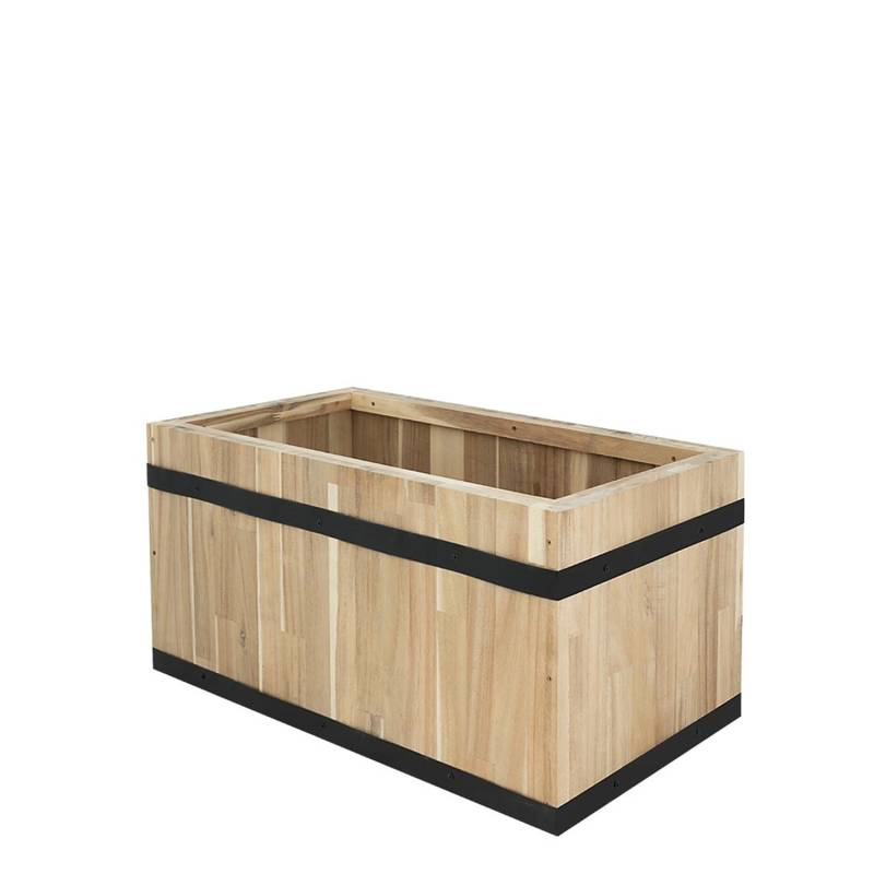 Pflanzwerk® Pflanzkübel Tub - Akazien Holz - 40 cm x 80 cm x 40 cm von Pflanzwerk