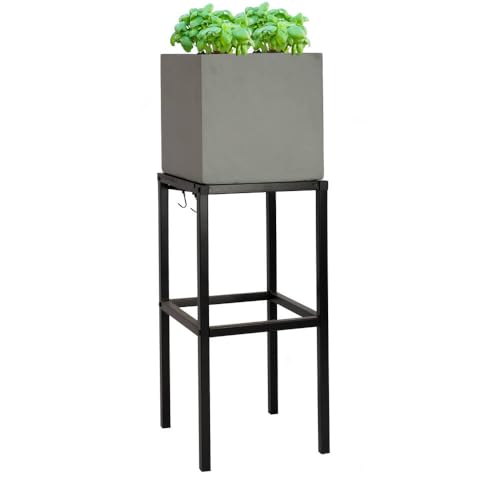 Pflanzwerk Pflanzkübel Hochbeet Gestell Elevate 60x44cm für Garten Terrasse und Balkon Blumenkübel - Pulverbeschichteter Edelstahl - Rostfrei - Premiumqualität - Frostsicher - 2 Jahre Garantie von Pflanzwerk