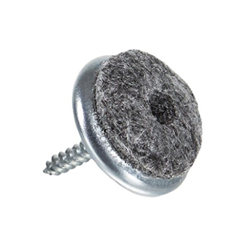 Filzgleiter aus Metall zum Schrauben Ø 24 mm, 8 Stück Filzgleiter aus Metall zum Schrauben Ø 24 mm, 8 Stück von Pflege-Profi