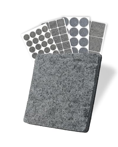 131 Stück Selbstklebende Filzgleiter (grau) - stark Selbstklebende Möbelgleiter - hochwertige Filzgleiter - Stuhlgleiter aus Filz 131 Stück Selbstklebende Filzgleiter (grau) - stark Selbstklebende Möbelgleiter - hochwertige Filzgleiter - Stuhlgleiter aus Filz von Pflege-Profi