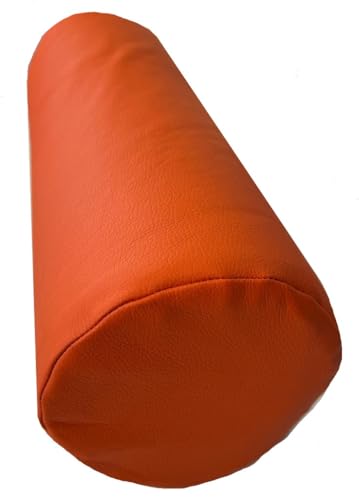 Pflegehome24® Knierolle Lagerungsrolle mit Kunstlederbezug 50x15cm - orange von Pflegehome24.de Leben mit Leichtigkeit