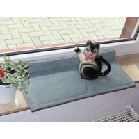 Versandfertig Katzenkissen Fensterbank 64 X 24 cm, Aus Hochwertigem Möbelcord, Kissen, Bankkissen, Bankauflage, Katzenmatte, Matratze von Pfoetchenstube