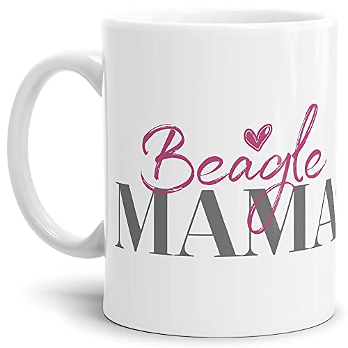 Tasse für Hundebesitzer - Hunderassen Mama - Persönliche Geschenkidee - Hundetasse für Hundemamas Beagle - 300 ml von PfotenSchild