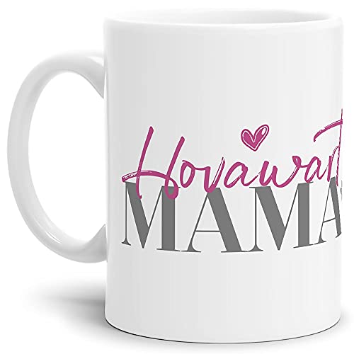 PfotenSchild Tasse für Hundebesitzer - Hunderassen Mama - Persönliche Geschenkidee - Hundetasse für Hundemamas Hovawart- 300 ml von PfotenSchild