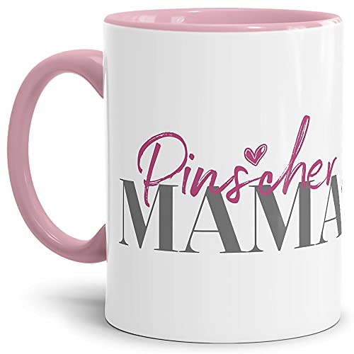 Tasse für Hundebesitzer - Hunderassen Mama - Persönliche Geschenkidee - Hundetasse für Hundemamas Pinscher - 300 ml von PfotenSchild