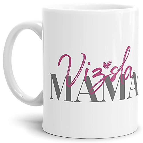 Tasse für Hundebesitzer - Hunderassen Mama - Persönliche Geschenkidee - Hundetasse für Hundemamas Vizsla - 300 ml von PfotenSchild