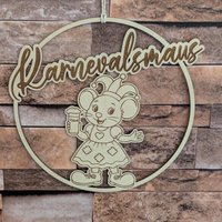 Karnevalsmaus Türkranz/Wanddeko - Loop Handgefertigt Aus Holz, 20cm Durchmesser Für Karnevalsjeck, Karneval, Karnevalsdekoration Karnevalsmaus Türkranz/Wanddeko - Loop Handgefertigt Aus Holz, 20cm Durchmesser Für Karnevalsjeck, Karneval, Karnevalsdekoration von Pfotenschluessel