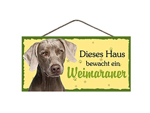 Pfronten Türschild Weimaraner (88) - Tierschild Hund aus Holz, Holzschild von Pfronten