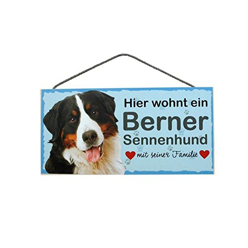 Türschild Berner Sennenhund (6) aus Holz Schild Hund deutsche Herstellung von Pfrontenschmuck