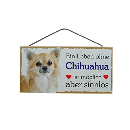 Türschild Chihuahua (14) aus Holz Schild Hund deutsche Herstellung von Pfrontenschmuck