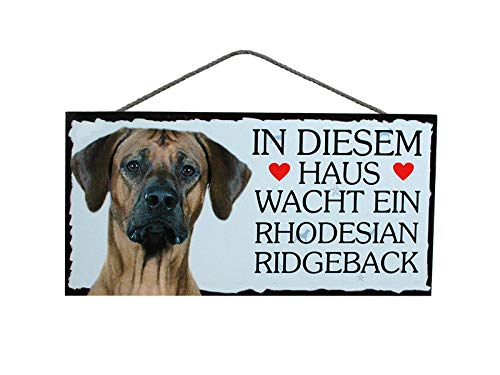 Türschild Rhodesian Ridgeback (53) aus Holz Schild Hund deutsche Herstellung von Pfrontenschmuck