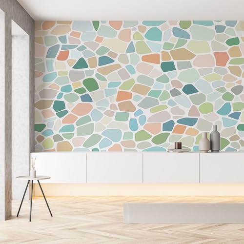 Bunt Mosaik-Muster Polygon Fototapete 3D Effekt Geometrisch Abstrakt Wandtapete Selbstklebende Tapeten 300x210 cm Wandtapete Tapete Wohnzimmer Panorama Wanddeko Kinderzimmer Dekoration Bunt Mosaik-Muster Polygon Fototapete 3D Effekt Geometrisch Abstrakt Wandtapete Selbstklebende Tapeten 300x210 cm Wandtapete Tapete Wohnzimmer Panorama Wanddeko Kinderzimmer Dekoration von Pggong
