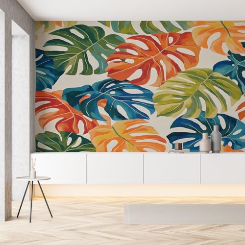 Bunte Monstera Blatter Seide Tapete 350x256 cm Tropische Pflanze Fototapete Tapeten 3D Wandtapete Selbstklebende Panorama Wandbilder Wohnzimmer Schlafzimmer Dekoration Bunte Monstera Blatter Seide Tapete 350x256 cm Tropische Pflanze Fototapete Tapeten 3D Wandtapete Selbstklebende Panorama Wandbilder Wohnzimmer Schlafzimmer Dekoration von Pggong