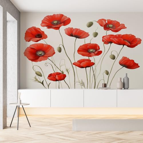 Mohnblume Blütenblatt Blatter Seide Tapete Wohnzimmer Natur Floral Pastoral Pflanze Fototapete Wallpaper 450x315 cm Wandtapete Selbstklebende Tapeten 3D Effekt Panorama Wanddeko Schlafzimmer Mohnblume Blütenblatt Blatter Seide Tapete Wohnzimmer Natur Floral Pastoral Pflanze Fototapete Wallpaper 450x315 cm Wandtapete Selbstklebende Tapeten 3D Effekt Panorama Wanddeko Schlafzimmer von Pggong