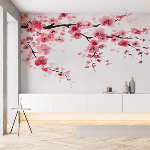 Pflaumenblüte Kirschblüten Seide Tapete Kinderzimmer Aquarell Blumenzweige Orientalisch Fototapete 3D Effekt 250x175 cm Tapeten Selbstklebende Wandtapete Panorama Wanddeko Wohnzimmer Schlafzimmer Pflaumenblüte Kirschblüten Seide Tapete Kinderzimmer Aquarell Blumenzweige Orientalisch Fototapete 3D Effekt 250x175 cm Tapeten Selbstklebende Wandtapete Panorama Wanddeko Wohnzimmer Schlafzimmer von Pggong