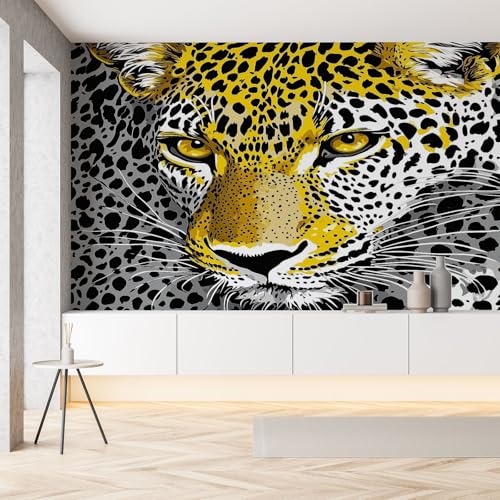 Selbstklebende Tapete Leopardenmuster Tier Gedruckt Fototapete 3D Afrikanische Wildtier Schwarz Weißer Wandtapete Seide Tapeten 100x70 cm Wallpaper Wanddeko Tapete Wohnzimmer Kinderzimmer Dekoration Selbstklebende Tapete Leopardenmuster Tier Gedruckt Fototapete 3D Afrikanische Wildtier Schwarz Weißer Wandtapete Seide Tapeten 100x70 cm Wallpaper Wanddeko Tapete Wohnzimmer Kinderzimmer Dekoration von Pggong