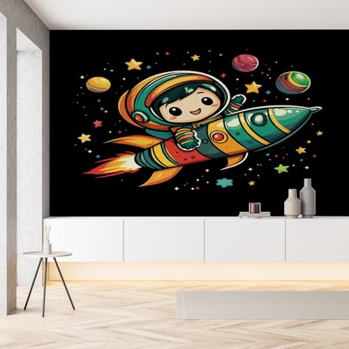 Selbstklebende Tapete Rakete Sterne Astronaut Planet Fototapete 3D Effekt Universum Weltraum Weltall Wandtapete Seide Tapeten 100x70 cm Wallpaper Wanddeko Tapete Wohnzimmer Kinderzimmer Dekoration Selbstklebende Tapete Rakete Sterne Astronaut Planet Fototapete 3D Effekt Universum Weltraum Weltall Wandtapete Seide Tapeten 100x70 cm Wallpaper Wanddeko Tapete Wohnzimmer Kinderzimmer Dekoration von Pggong