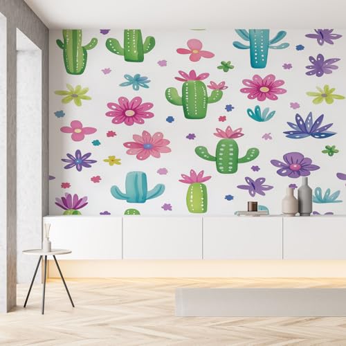 Wildblumen Kaktus Wildpflanze Seide Tapete Kinderzimmer Karikatur Bunt Floral Pflanze Fototapete 3D 250x175 cm Tapeten Selbstklebende Wandtapete Panorama Wanddeko Wohnzimmer Schlafzimmer Wildblumen Kaktus Wildpflanze Seide Tapete Kinderzimmer Karikatur Bunt Floral Pflanze Fototapete 3D 250x175 cm Tapeten Selbstklebende Wandtapete Panorama Wanddeko Wohnzimmer Schlafzimmer von Pggong