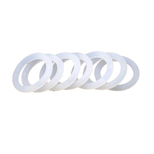 3.55 mm X 30.7 mm X 37.8 mm, Weiße VMQ-Gummi-O-Ringe, Dichtungen, 50 Stück 3.55 mm X 30.7 mm X 37.8 mm, Weiße VMQ-Gummi-O-Ringe, Dichtungen, 50 Stück von Pgqjfks