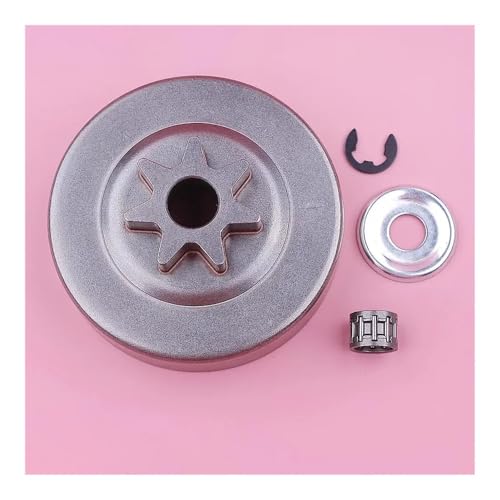 3/8 "7T Kupplungstrommel passend for MS311 MS391 mit Kettenrad, Nadellager, Unterlegscheibe, Clip, Kettensägenteile 11296402000 von PhGKBz