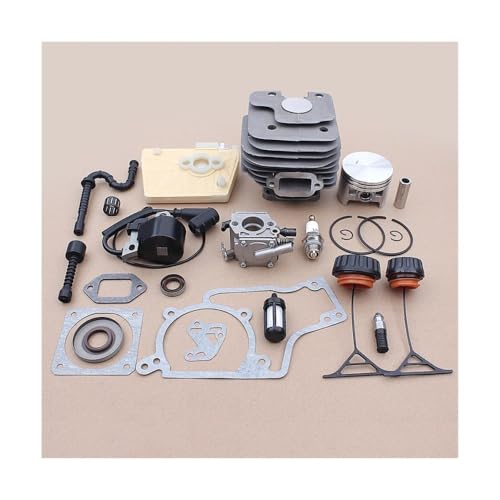 52mm Vergaser Zylinder Kolben Kit Fit for 038 MS380 1119 020 1202 Kettensägen Garten Werkzeug Teile von PhGKBz