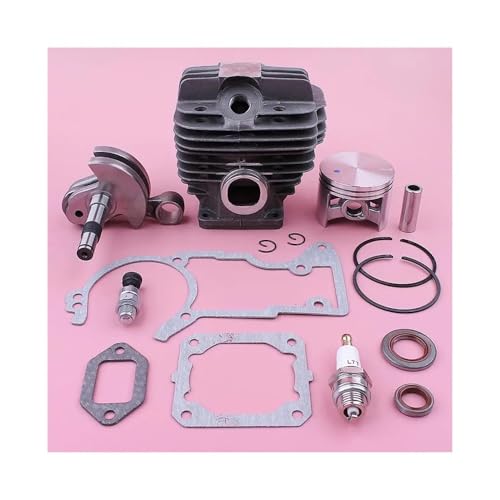 52mm Zylinder Kurbelwelle Öl Dichtung Kolben Kit Fit for MS440 044 Kettensäge Komplette Dichtung Set 1128 020 1227, 1128 029 2301 von PhGKBz