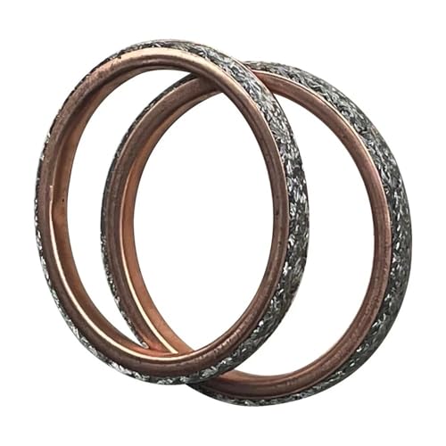 55 * 42,5 * 3,5mm Motorrad Auspuffrohr Dichtung Fit for Ya XV1900 Midn 2006-2016 XV750 Spezielle 1981-1984 Vira 1992-1997(2pcs) von PhGKBz