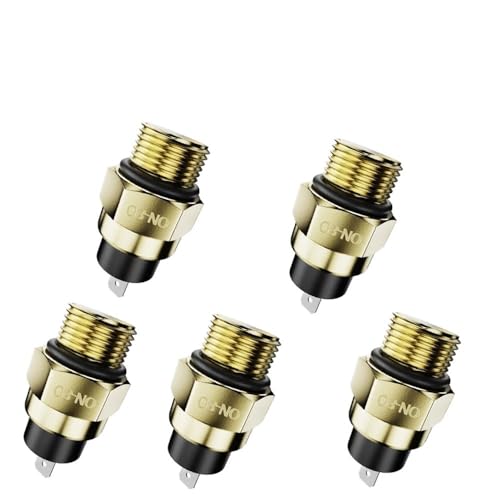 80/85 Grad M16 Wassertemperatursensor Kühlerlüfter Thermoschalter Passend for Wassertank-Temperaturkontrollschalter(80 degrees 5pcs) von PhGKBz