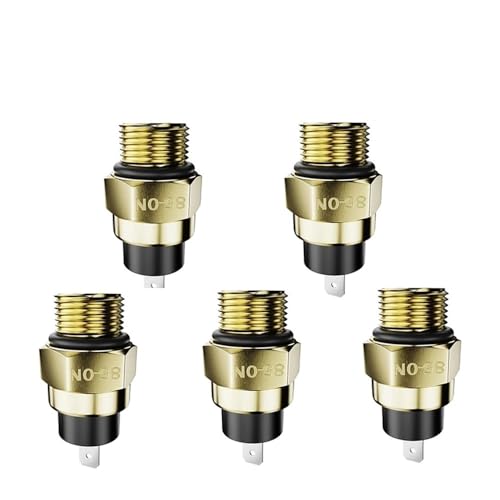 80/85 Grad M16 Wassertemperatursensor Kühlerlüfter Thermoschalter Passend for Wassertank-Temperaturkontrollschalter(85 degrees 5pcs) von PhGKBz
