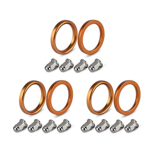 Auspuffrohr Dichtung Mutter Fit for Hon XR XL 200R 250R Nighth Reb 250 Goldw 1500 Inte 500 700 750 Mag(3set) von PhGKBz