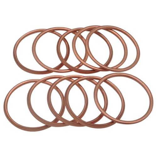 Auspuffrohrdichtung Motorrad Passend for Kaw ZX-6R ZX6R Nin 600 ZX600/98-02 07-15 ZX636/02-15 ZZR600/05-06 ZX10R ZX1000/11-16(10pcs) von PhGKBz